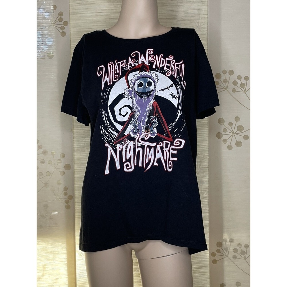 Disney Nightmare Before Christmas What A Wonderful Nightmare T Shirt Black Large